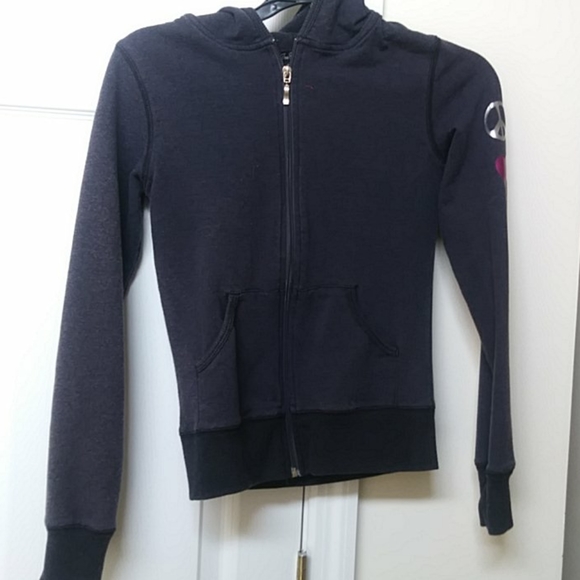 Peace, Love, Dance Light Jacket with a Hood - Picture 2 of 4